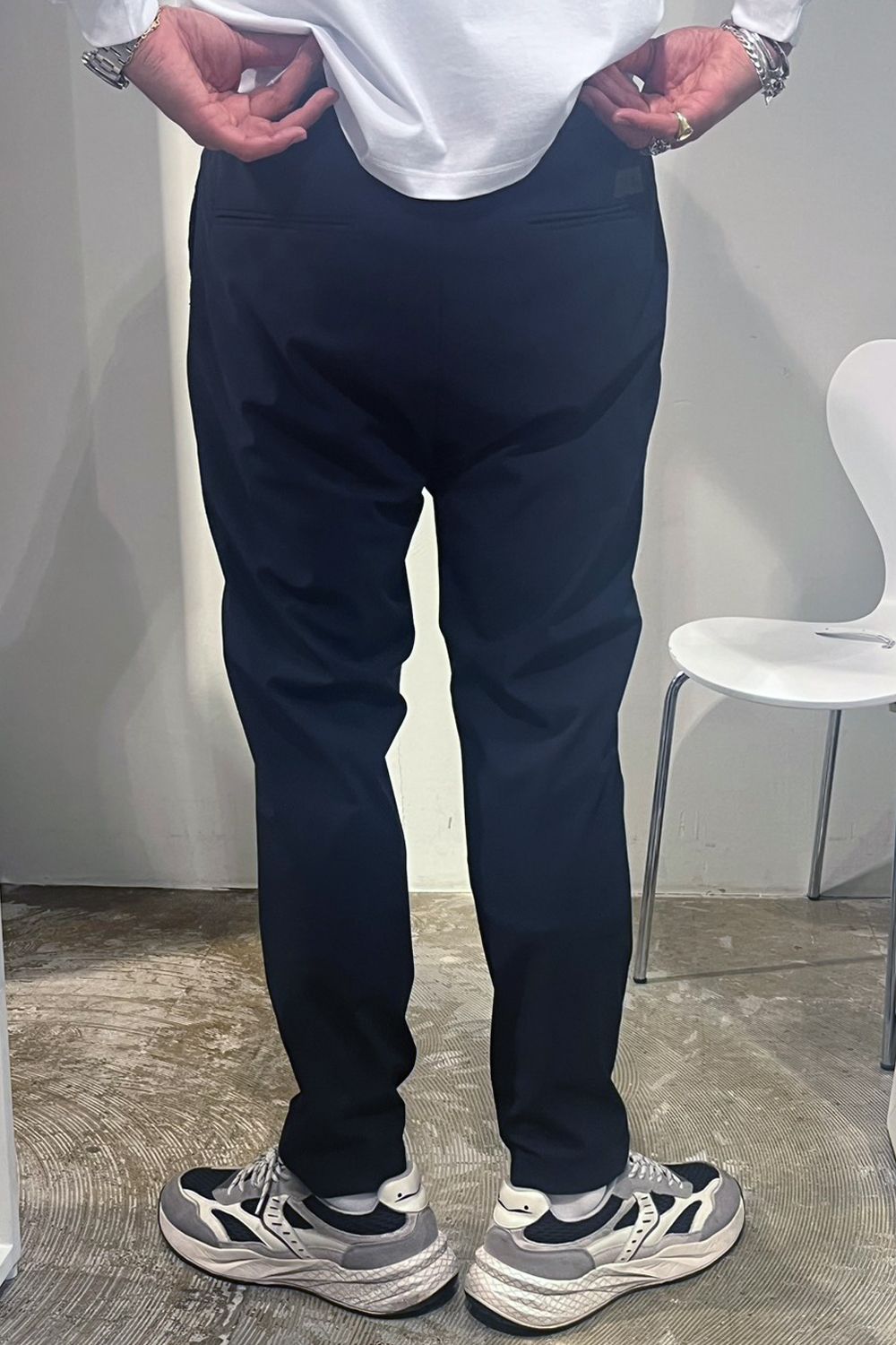 【26AW】 JUAN PANT / ハイブリッド ロングパンツ (ブルーネイビー) (9月入荷予定)