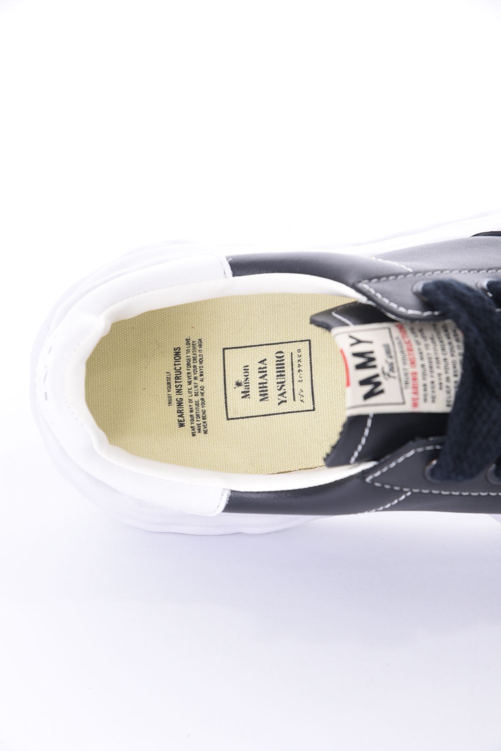 "BLAKEY" OG Sole Leather Low-top Sneaker / オリジナルソール レザーローカットスニーカー ブラック / ホワイト