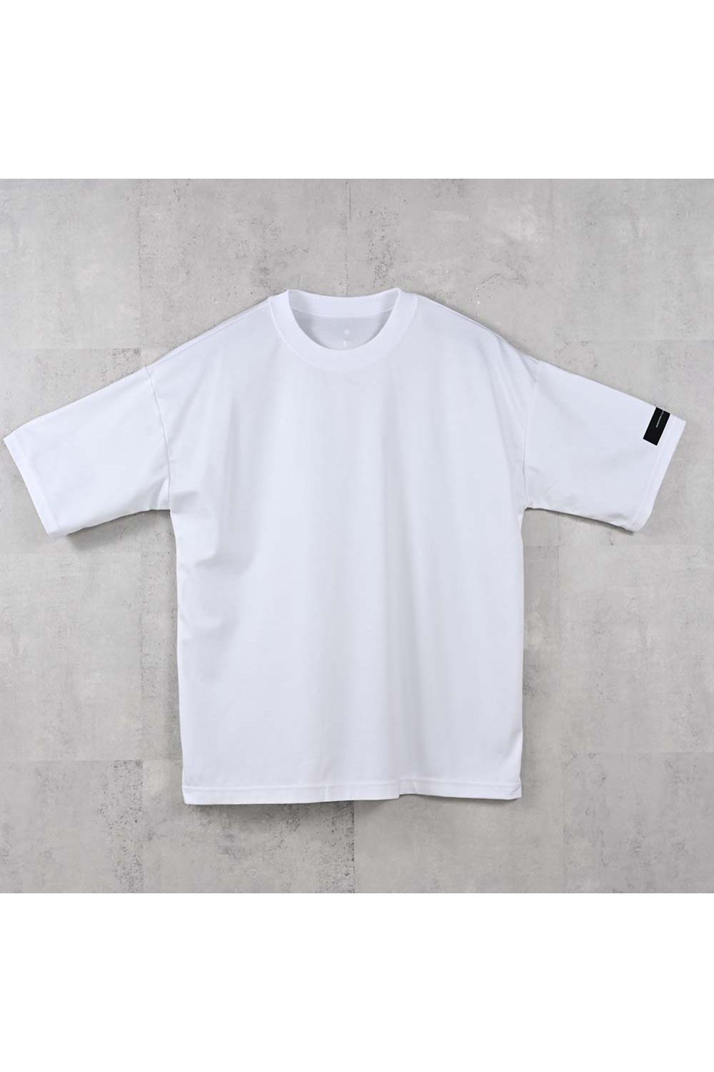 REV MESH OVER TEE / ナイロンメッシュ オーバーサイズ Tシャツ （ホワイト） (6月中旬入荷予定) ※オーダー締切:2月15日(日)18時