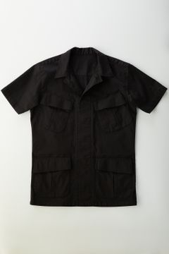 【BLACK MILITARY Vol.7】 JUNGLE FATIGUE S/S SHIRT -BLACK- (9月頃入荷予定 )※オーダー締切8/6(金)11:59迄