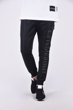 《1PIU1UGUALE3 RONE》R[10] 113 LAYERED MESH RIB BLACK / 113ロゴ レイヤード メッシュ リブパンツ ブラック