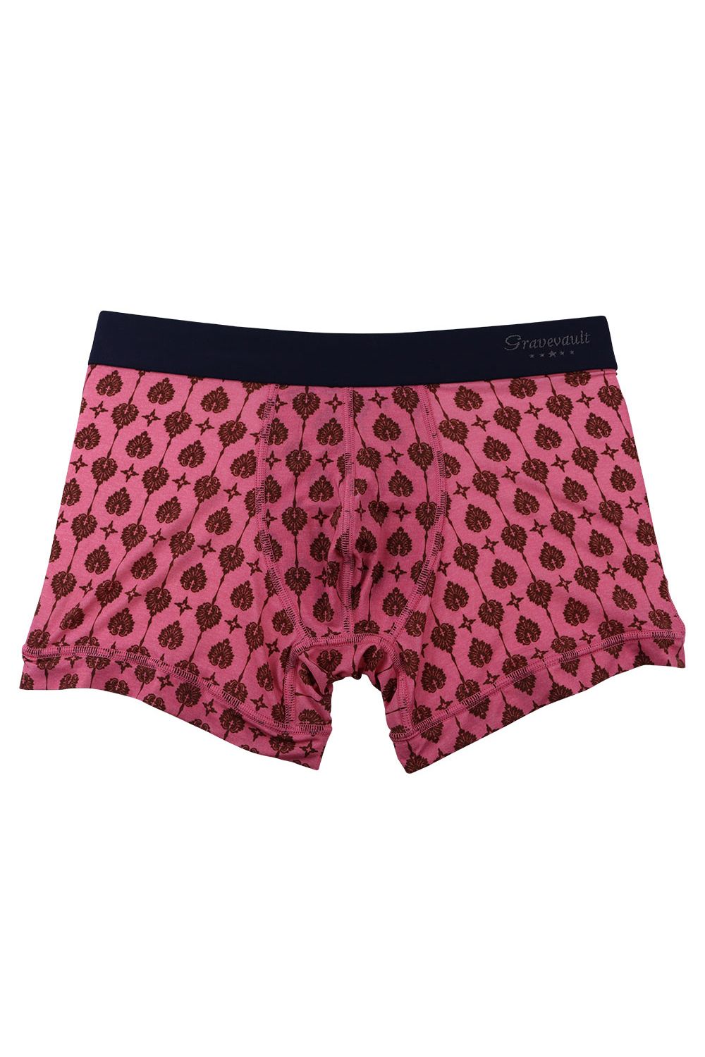 【待望のサイズ.XL入荷】 Botanical Plants Short Boxer - ピンク