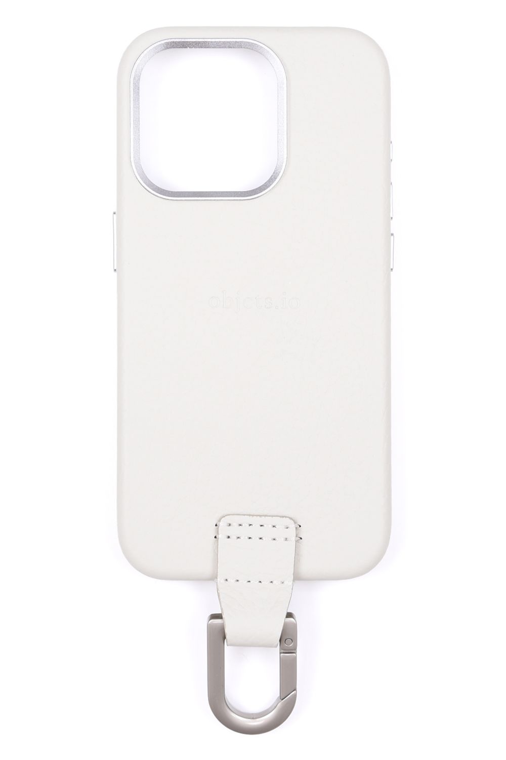 CARABINER-CASE / カラビナ付 iPhone レザーケース (マシュマロ)