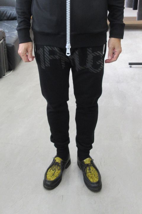 【26AW】 TC FRENCH TERRY SHADOW LOGO LONG PANTS / フレンチテリー シャドーロゴ ロングパンツ (ブラック) (9月上旬入荷予定)