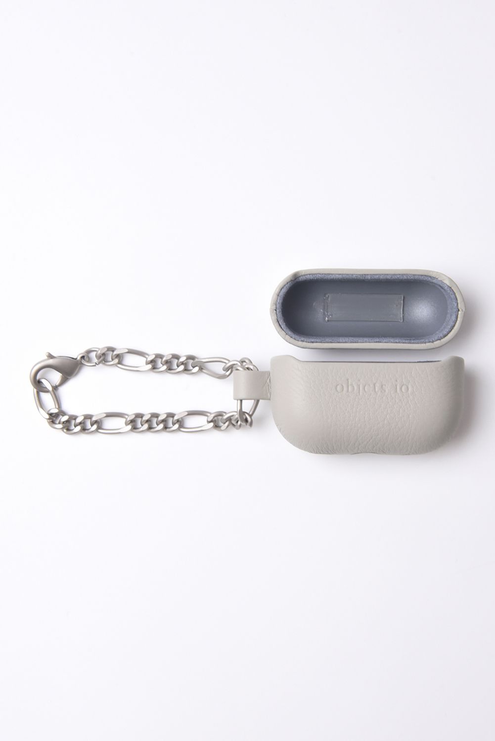 LEATHER AirPods Pro CASE WITH CHAIN / チェーン付レザーAirPods Proケース (ホワイトベージュ)
