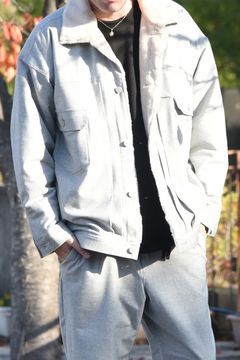 【STAFF RECOMMENDED ITEM】 FUR OVER 2ND G / オーバーサイズ エコファー Gジャン グレー