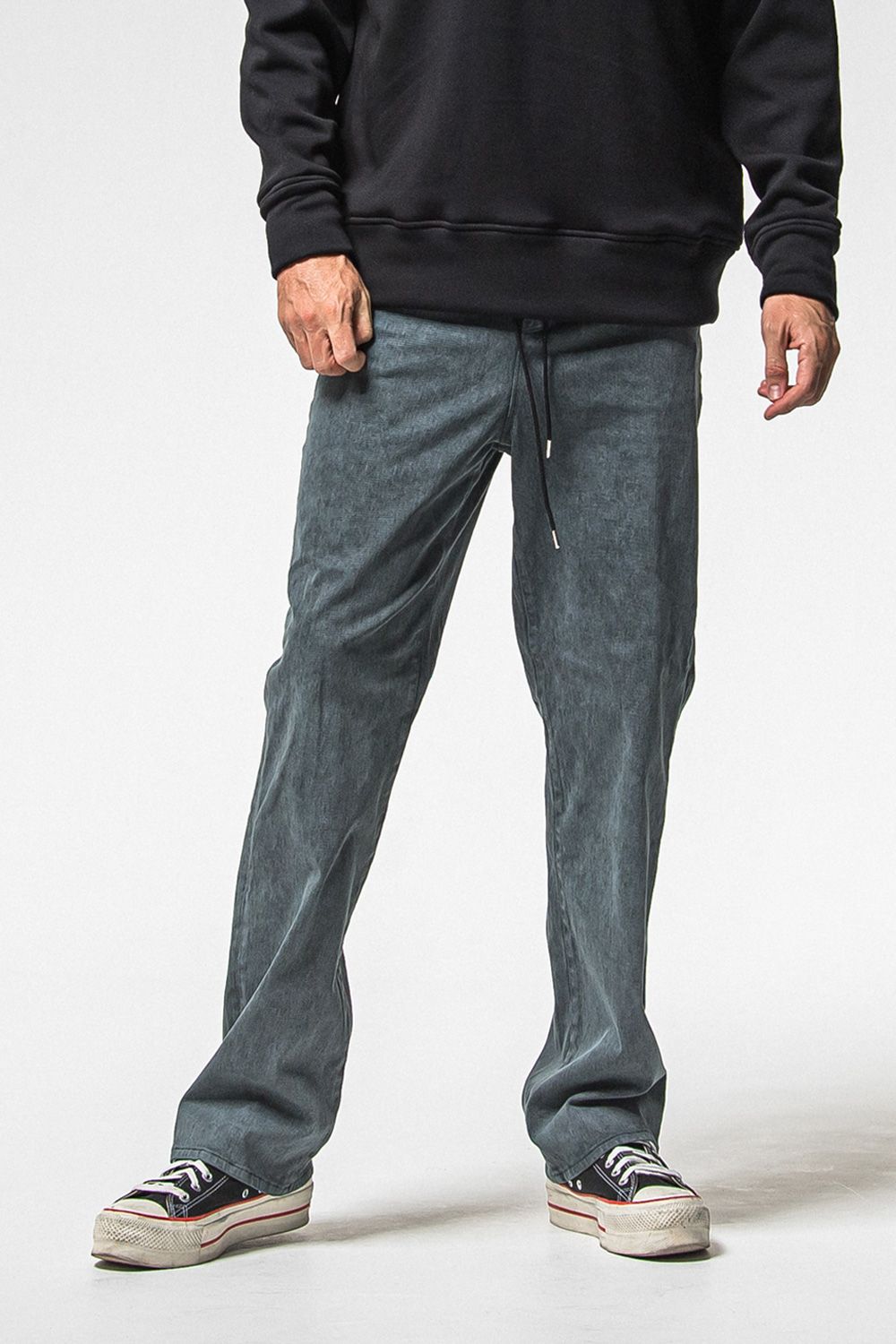 KING DENIM JERSEY / 新定番 バギーシルエット デニムジャージーンズ (Pブラック) (12月中旬入荷予定) ※オーダー締切：9月1日(月)18:00