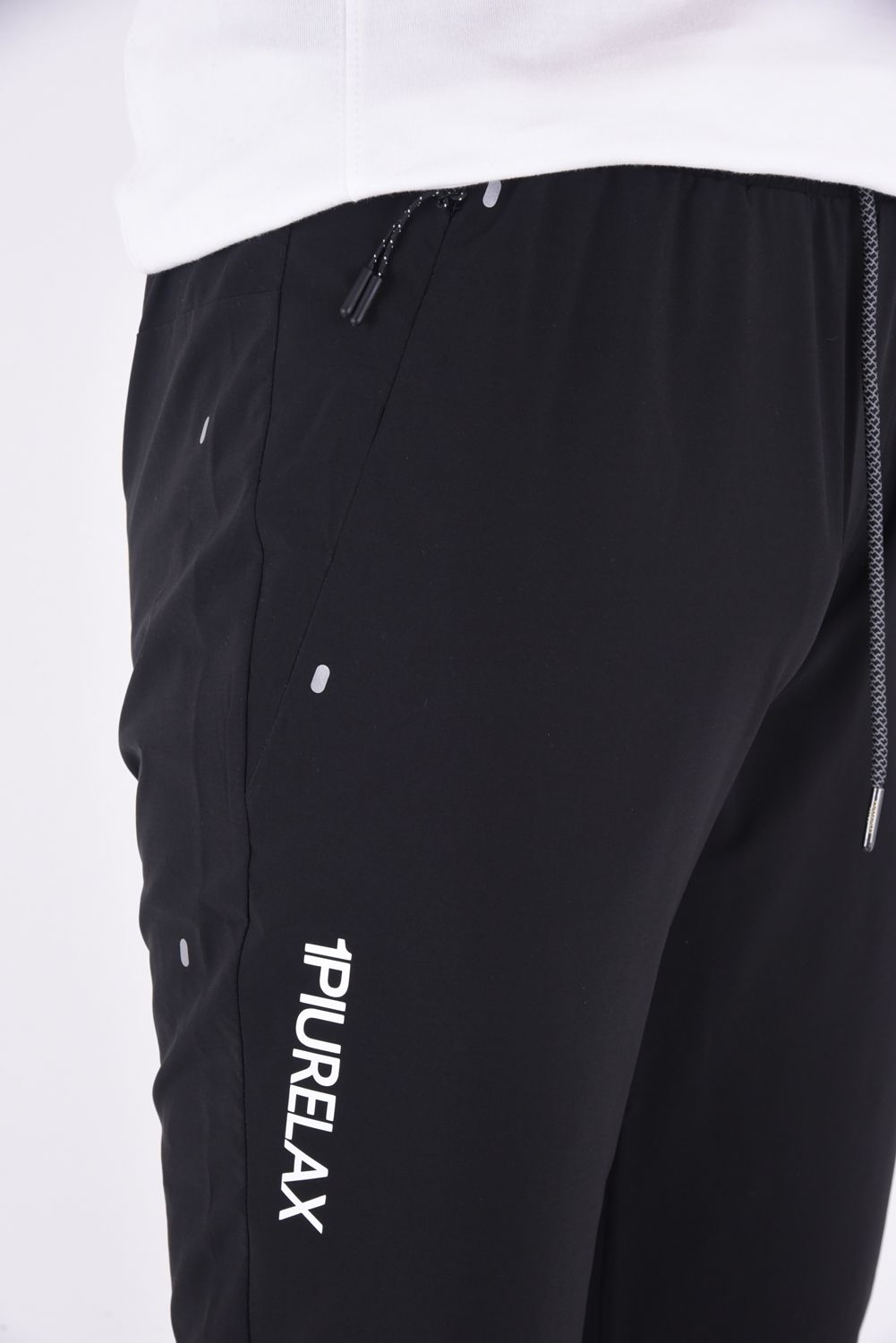 RUNNING LOGO  LONG PANTS  / ランニング ロゴ ロングパンツ ブラック