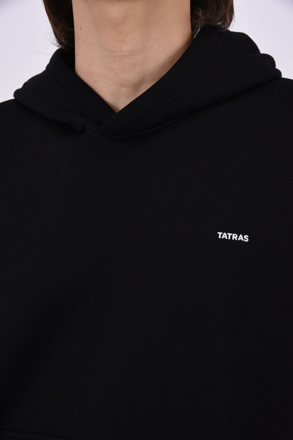 【26AW】 AGUILA (アギラ) / ミニブランドロゴ ドロップショルダー プルオーバーフーディー (ブラック)