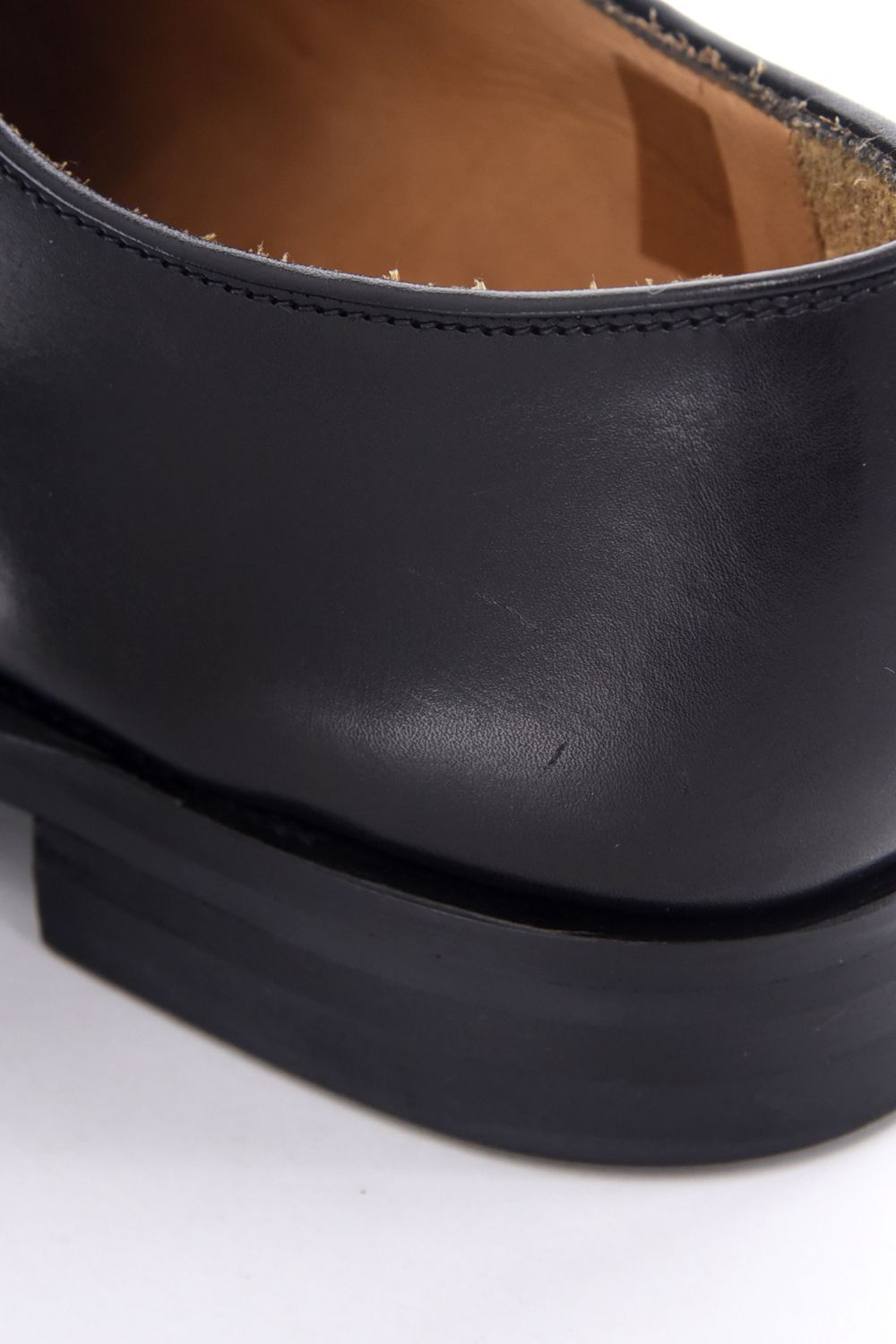 【訳ありアウトレット品】 ARCHWAY / プレーントゥ レザーシューズ フレンチカーフ ブラック