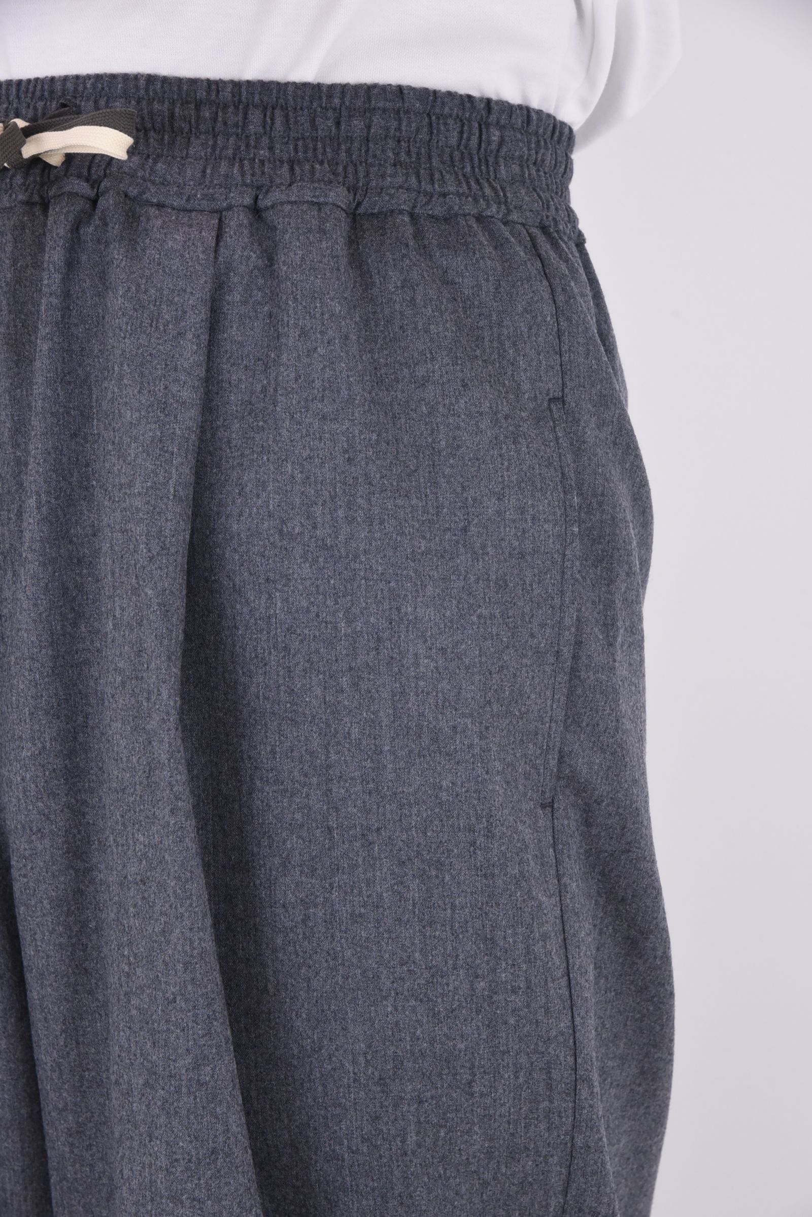 SUPER 140S DOUBLE STRINGS PANTS / スーパー140S ダブルストリングスパンツ (チャコールグレー）
