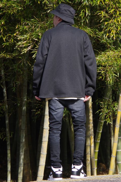 【NANGA】 POLARTEC FLEECE ZIP BLOUSONを使用したカジュアルスタイル