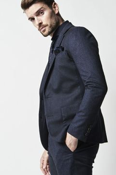 CRAZY RIB JACKET / ソフトサーモ クレイジーリブジャケット ネイビー