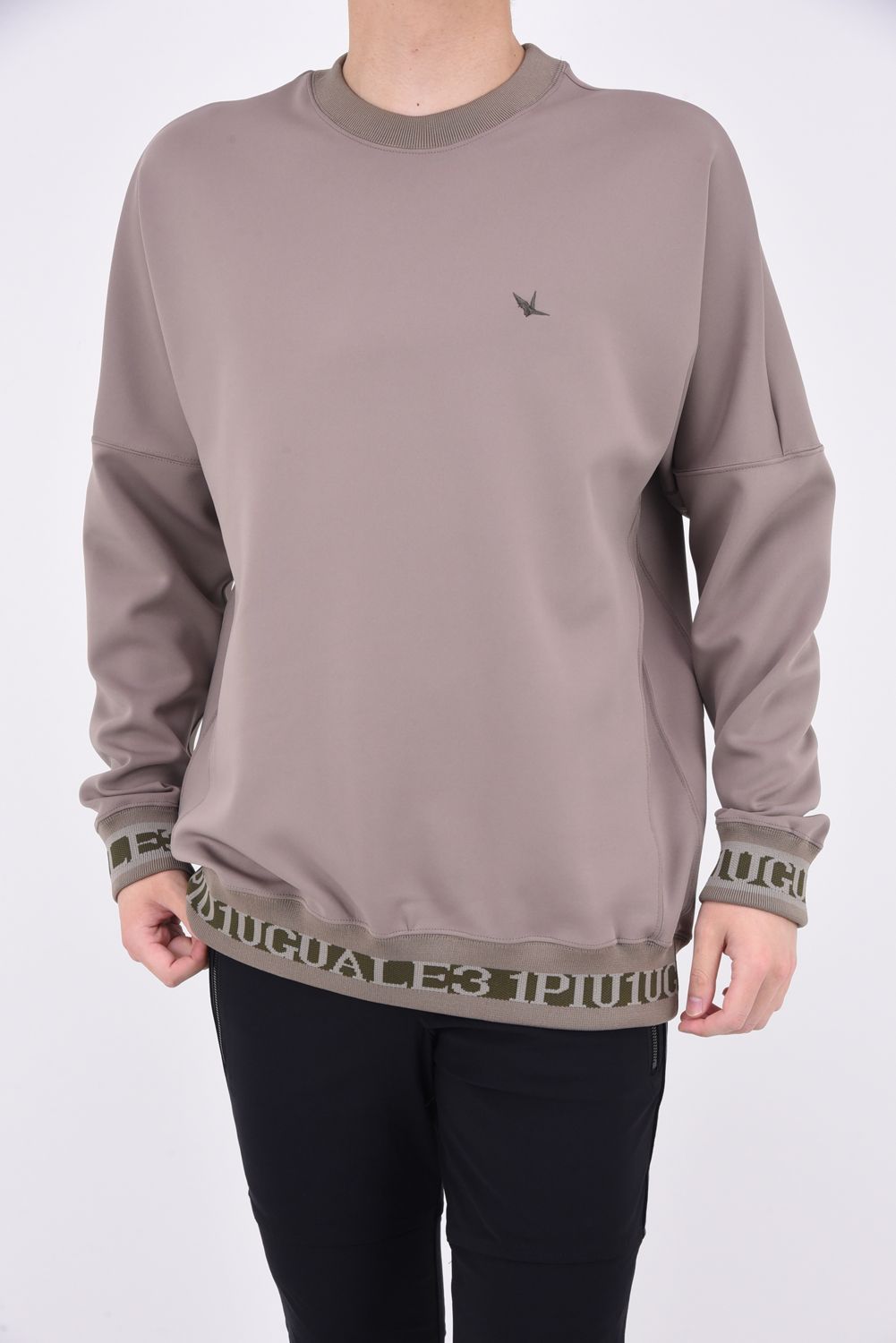 113SPORT PREMIUM LOOSE FIT CREW / ルーズフィット クルーネック Tシャツ グレーベージュ