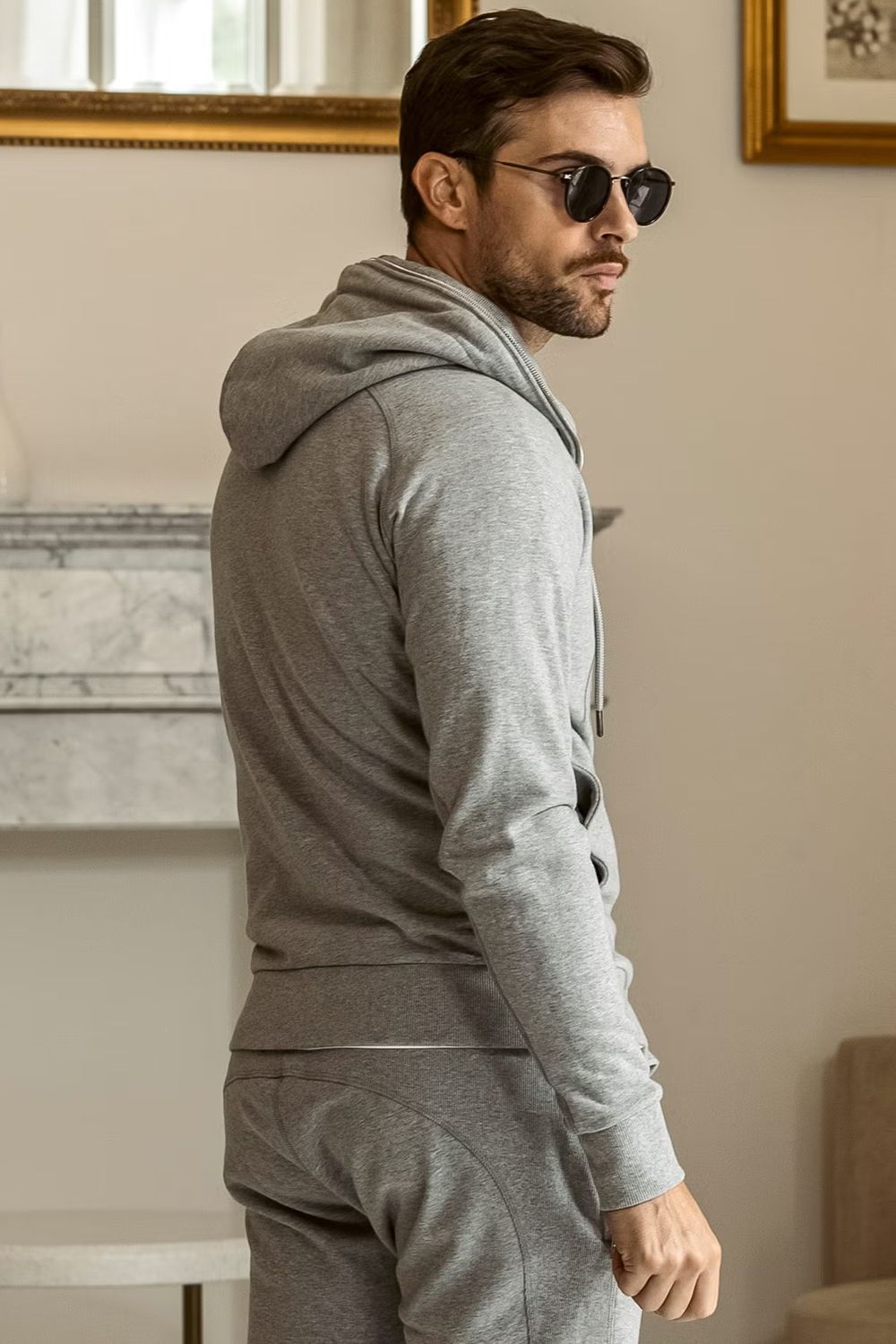【26SS】 LUXURIOUS ZIP HOODIE / メタルファスナー ジップパーカー (グレー)