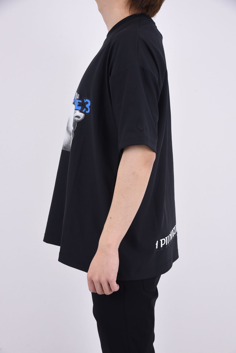 113 SPORT / THESAINT MAFIA AIR BOOST BIG CREW TEE BLACK / グラフィック プリント クルーネック Tシャツ ブラック