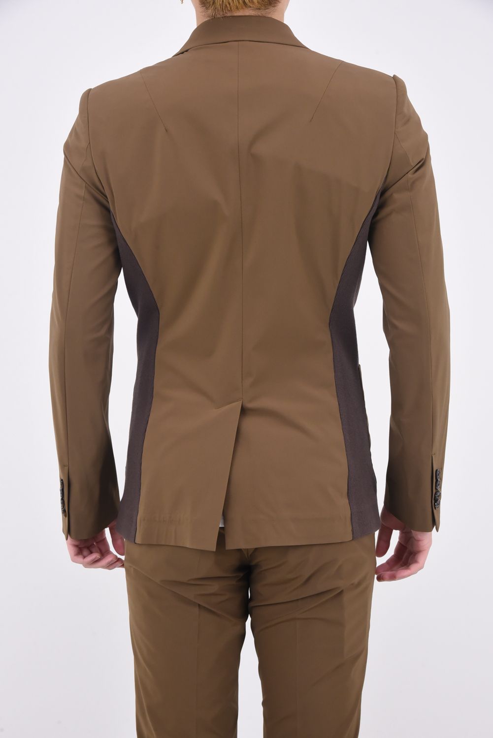 RIB JACKET / 定番 2Bシングル リブジャケット ブラウン