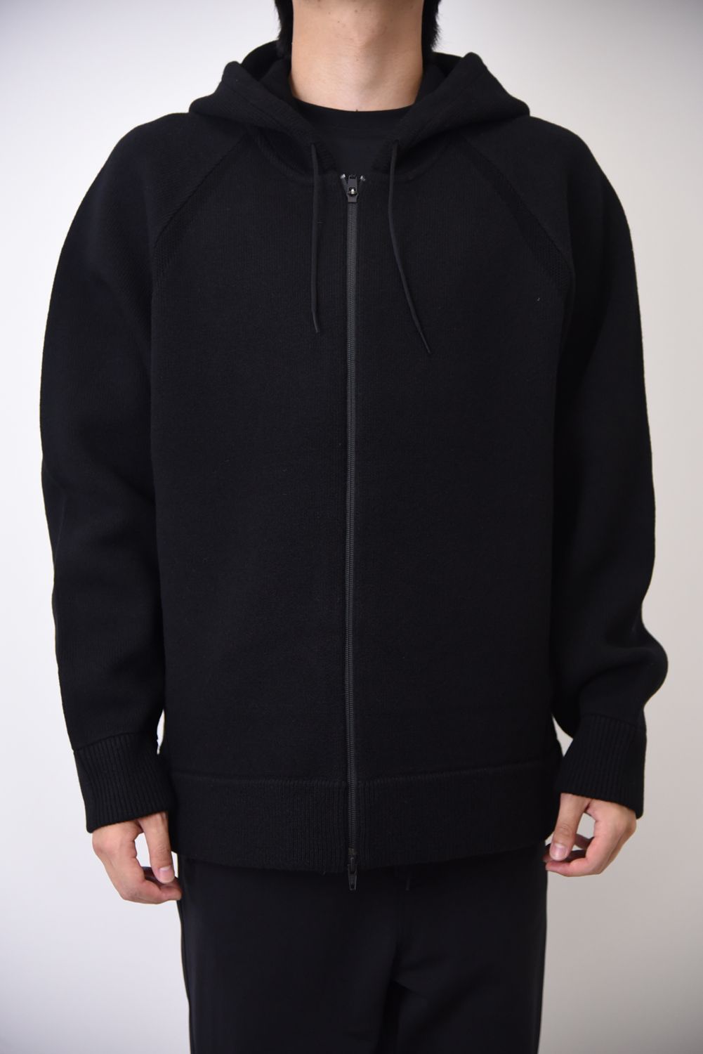 Y-3 - M CLASSIC WINTER KNIT FULL-ZIP HOODIE / バックロゴ