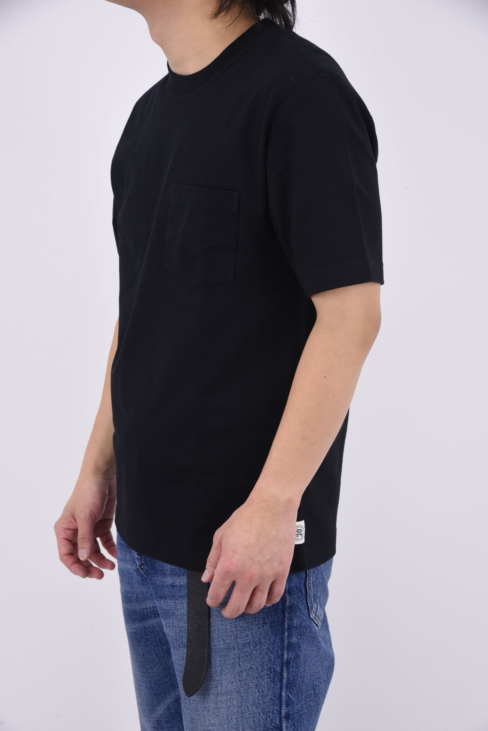 【国内正規品】【STANDARD FIT】 MIDWEIGHT JERSEY POCKET T-SHIRT / ミッドウェイト ジャージ スタンダード ポケット 半袖Tシャツ ブラック