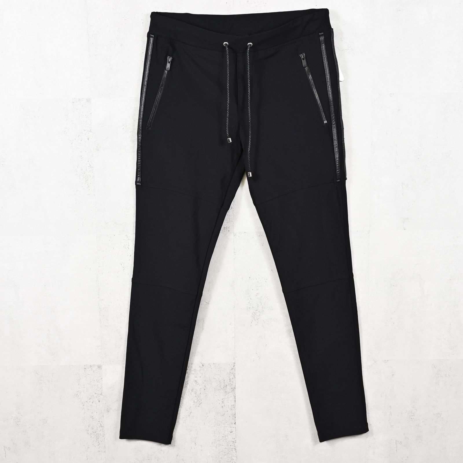 Johnson LINE NYLON PT / 【定番】 ナイロンマイクロファイバー ジョンソンラインパンツ (ブラック/ブラック)（7月下旬入荷予定）※オーダー締切:5月23日(土)17時