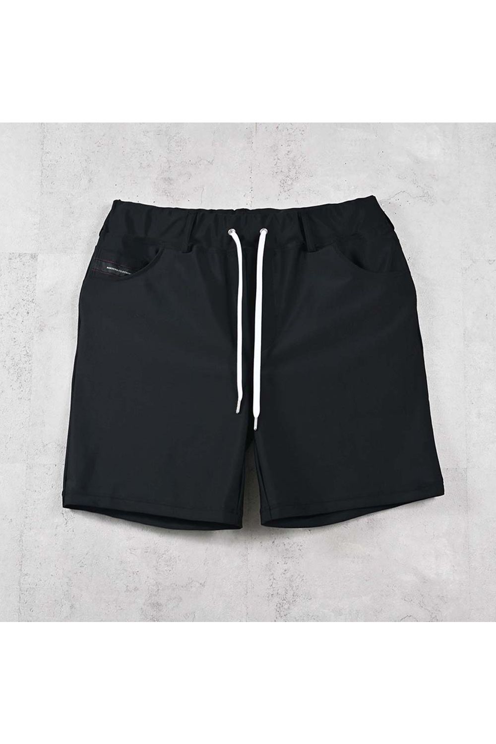 RUSH DENIM SHORTS / ラッシュガード デニムデザイン ショートパンツ (ブラック) (5月末入荷予定) ※オーダー締切:2月15日(日)18時