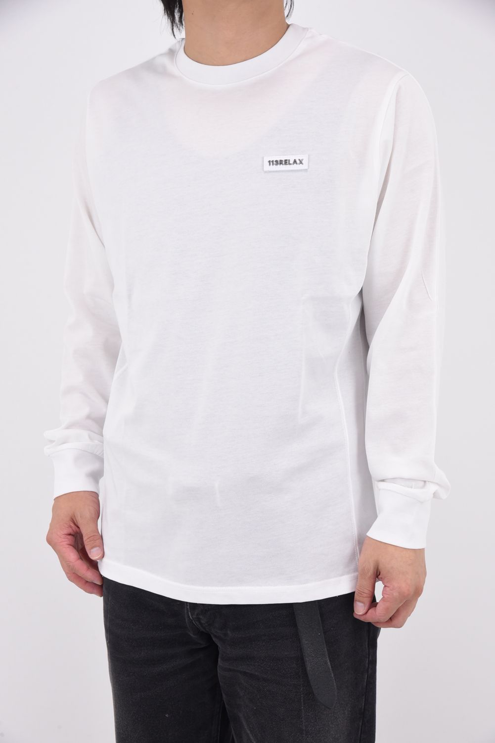 PLATE LONG T-SHIRT / プレート ロングTシャツ (ホワイト)