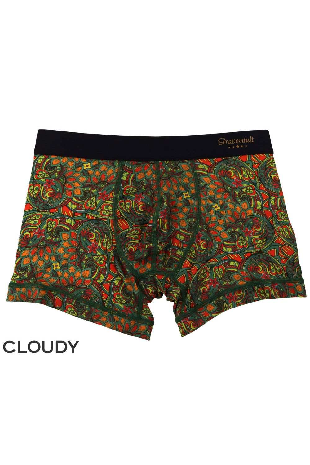 【gravevault x CLOUDY】 FLORATICA Short Boxer - レッド