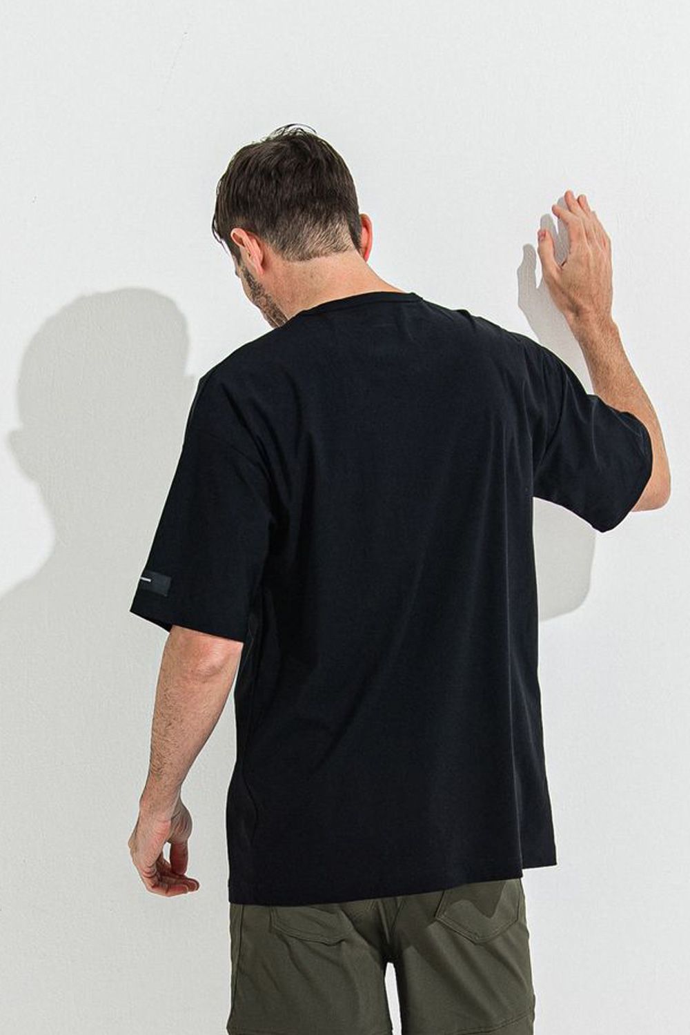 NYLON OVER  TEE / ナイロン オーバーTシャツ ブラック