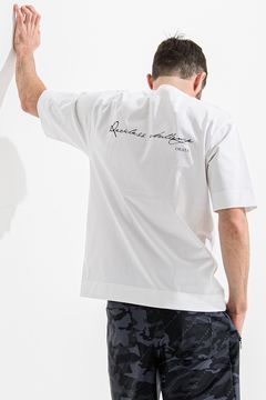 Reckless crew T / メッセージプリント 半袖Tシャツ ホワイト