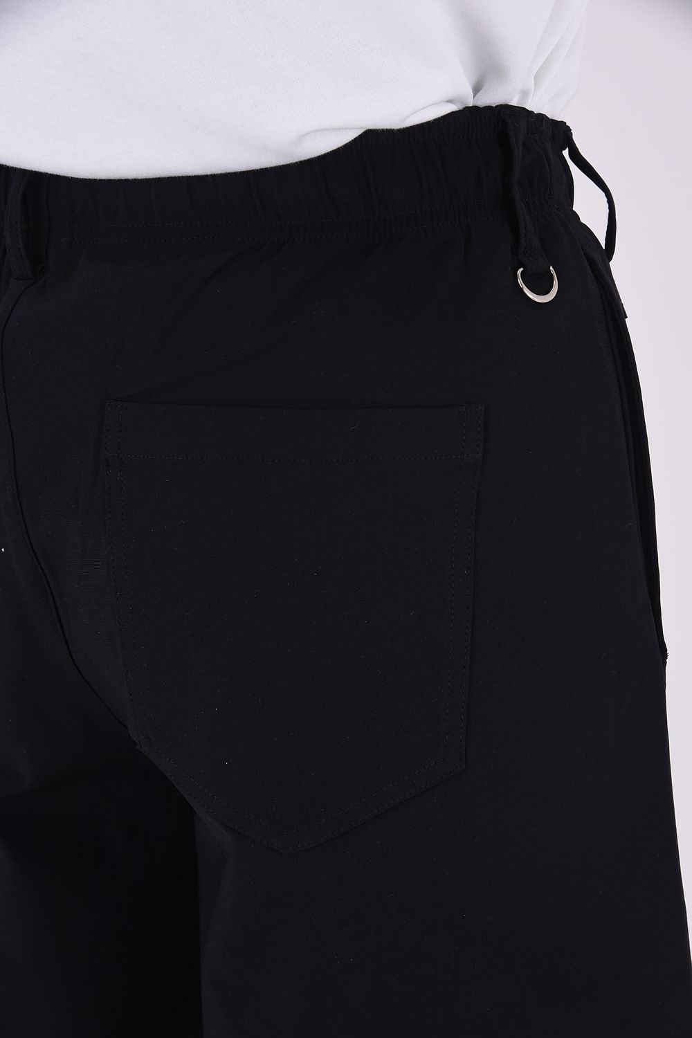 TV NYLON SHORTS / ナイロンマイクロファイバー ルーズフィット ショートパンツ ブラック