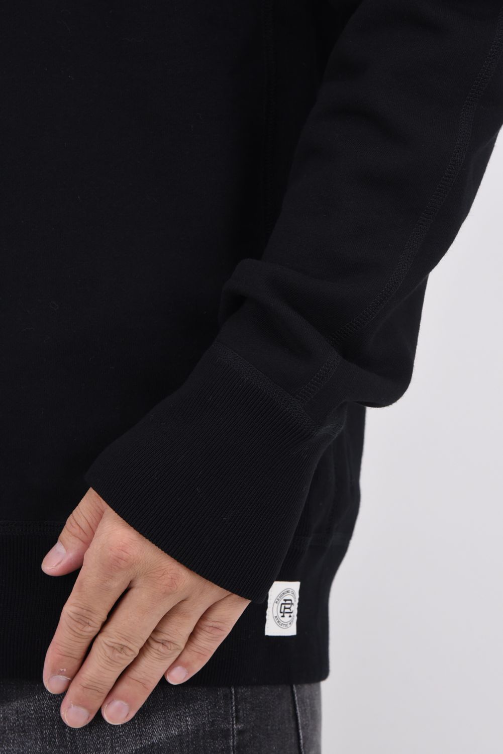 【国内正規品】 MIDWEIGHT TERRY CREWNECK / ミッドウェイト クルーネックスウェット ブラック
