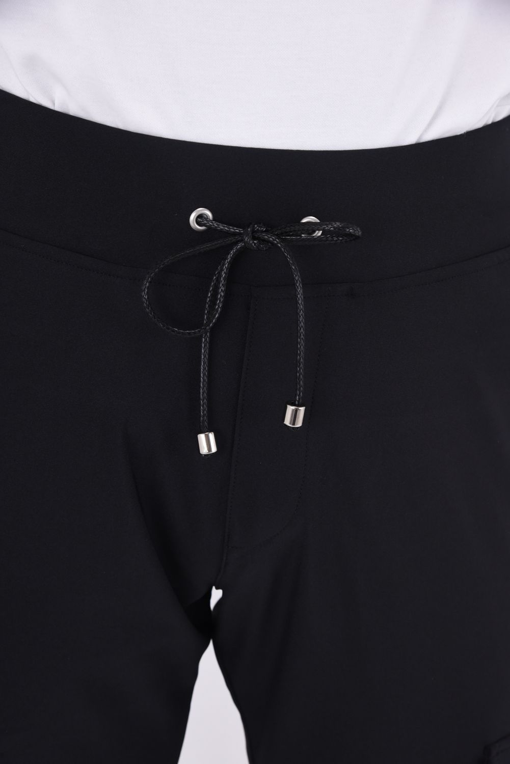 cargo cropped PT / カーゴ クロップド ジャージパンツ ブラック
