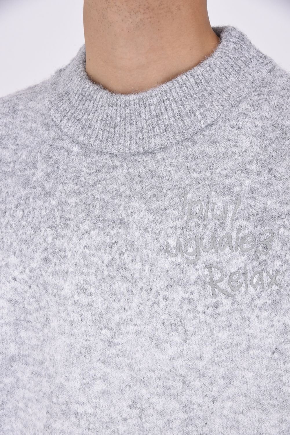 GRADIENT CREW KNIT / グラディエント クルー ニット ホワイト