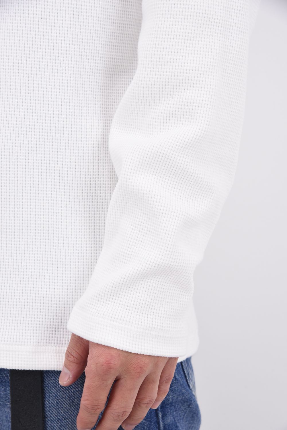 【26SS 39th】 WAFFLE HENRY TEE / ワッフル ヘンリーTシャツ (ホワイト)