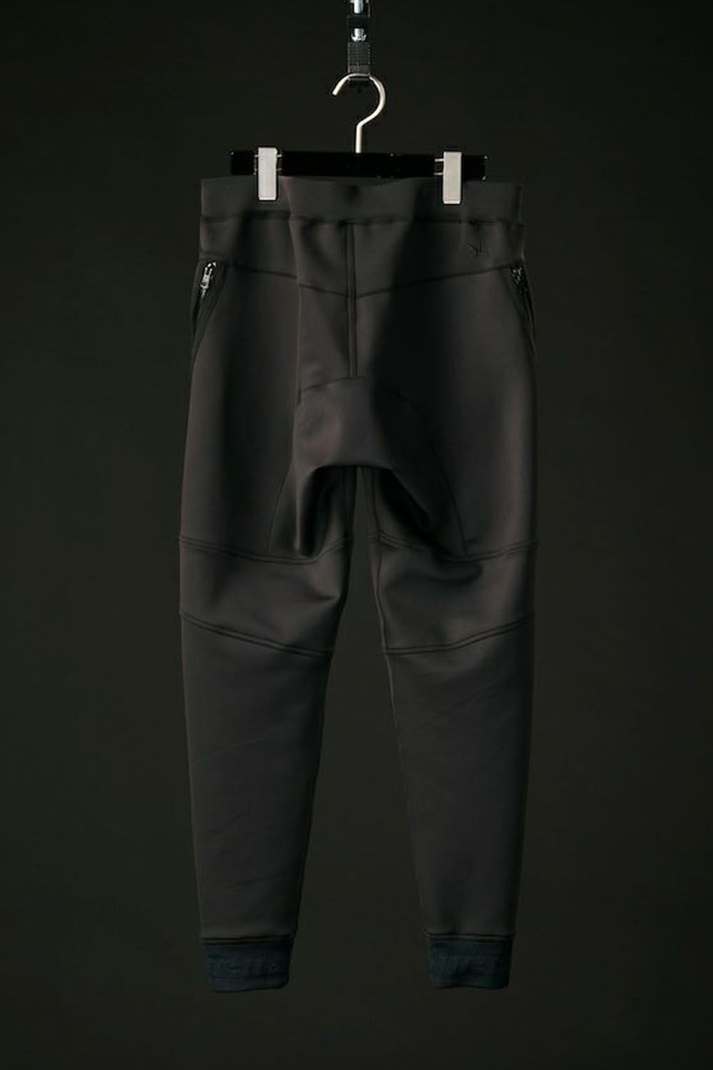 【113SPORT VOL.12 / 24AW】 113SPORT DAIAGONAL ZIP RIB PT / 113ロゴ ダイアゴナル ジップ リブ パンツ ブラック