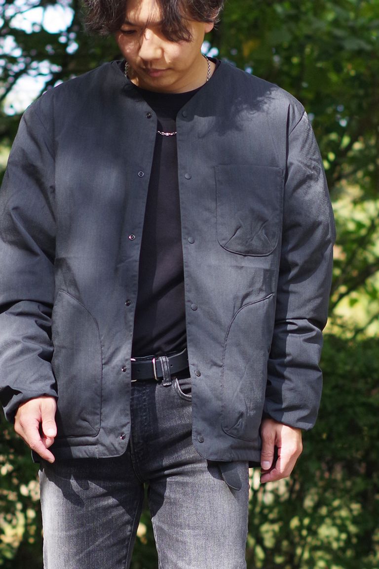 NANGA - TAKIBI RIPSTOP INNER DOWN CARDIGAN / タキビ リップストップ  