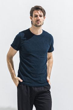 PILE ROLL UP TEE / パイル ロールアップ Tシャツ （ネイビー） (4月中旬入荷予定) ※オーダー締切:2月15日(日)18時