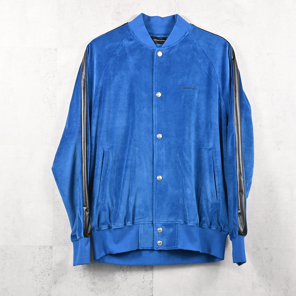 VELOUR Varsity / ベロア トラックスタジャン (ブルー) (9月中旬入荷予定) ※オーダー締切:5月23日(土)17時