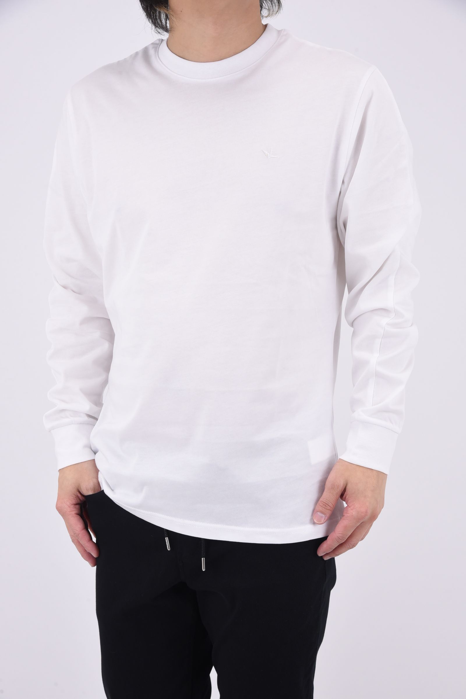 CIRCLE LONG T-SHIRT / サークルロゴ ロングスリーブ (ホワイト)