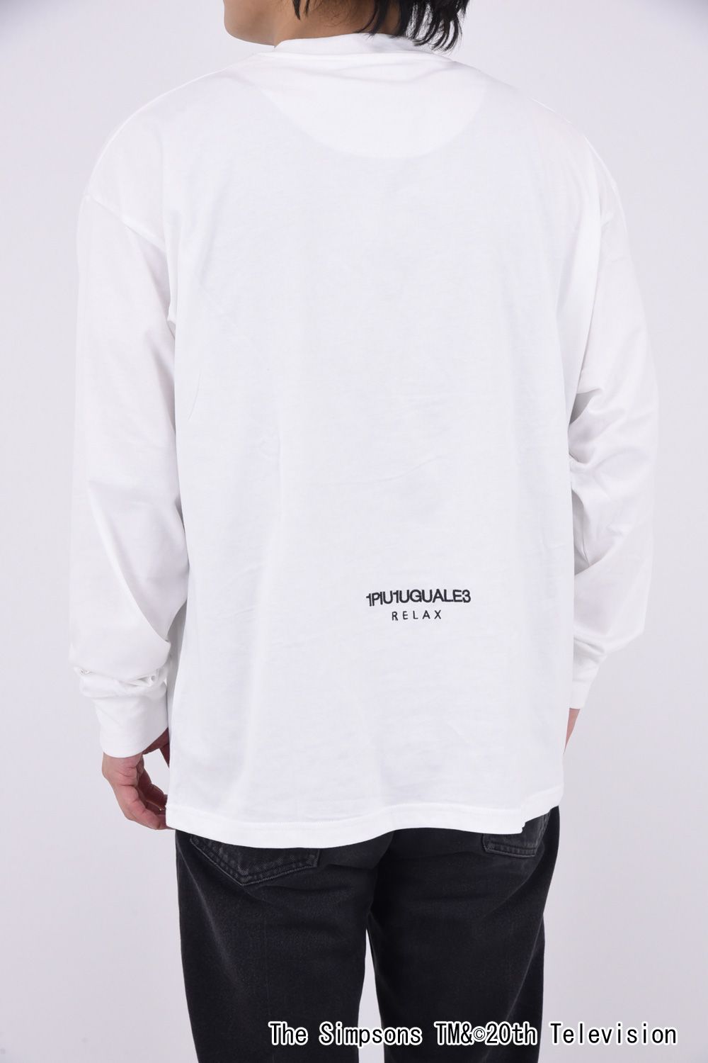 BART SIMPSON LONG T-SHIRT / シンプソンズプリント ロング Tシャツ (ホワイト)