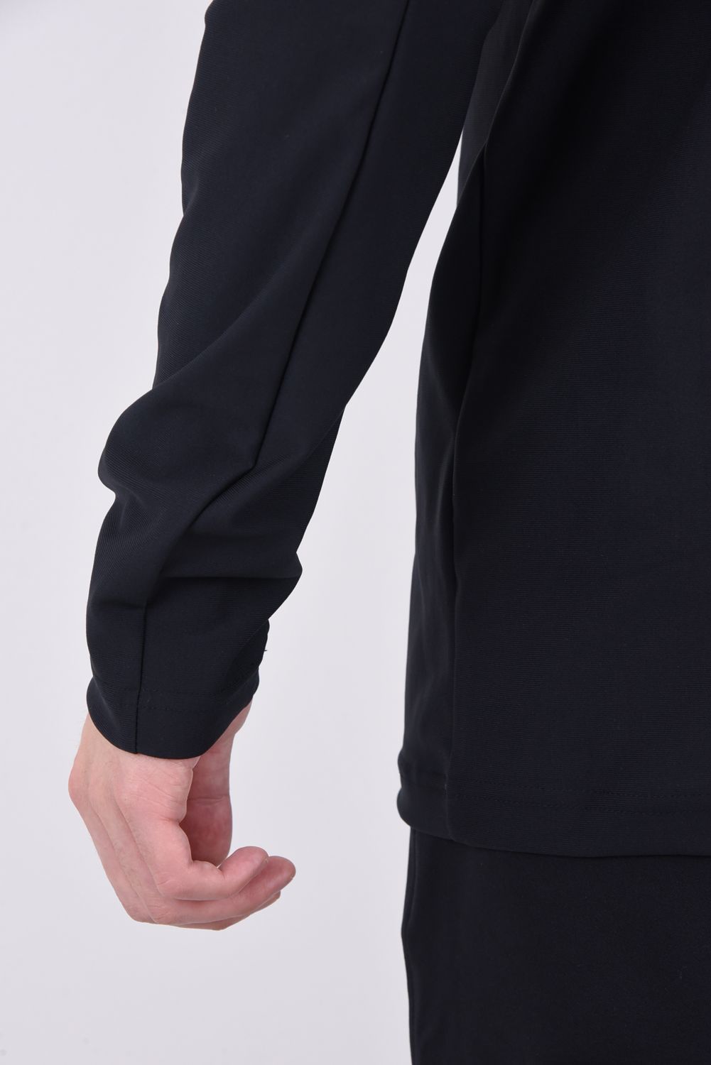 113 SPORT AIR BOOST V NECK L/S BLACK / 3Dツートンロゴ ロングスリーブ Vネック Tシャツ ブラック