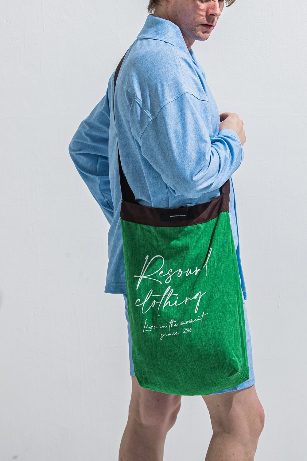【RESOUND X Lagu】 BLANKET&ECOBAG / ビーチブランケット＆エコバッグ (グリーン) (4月下旬頃入荷予定) ※オーダー締切2月15日(日)18時
