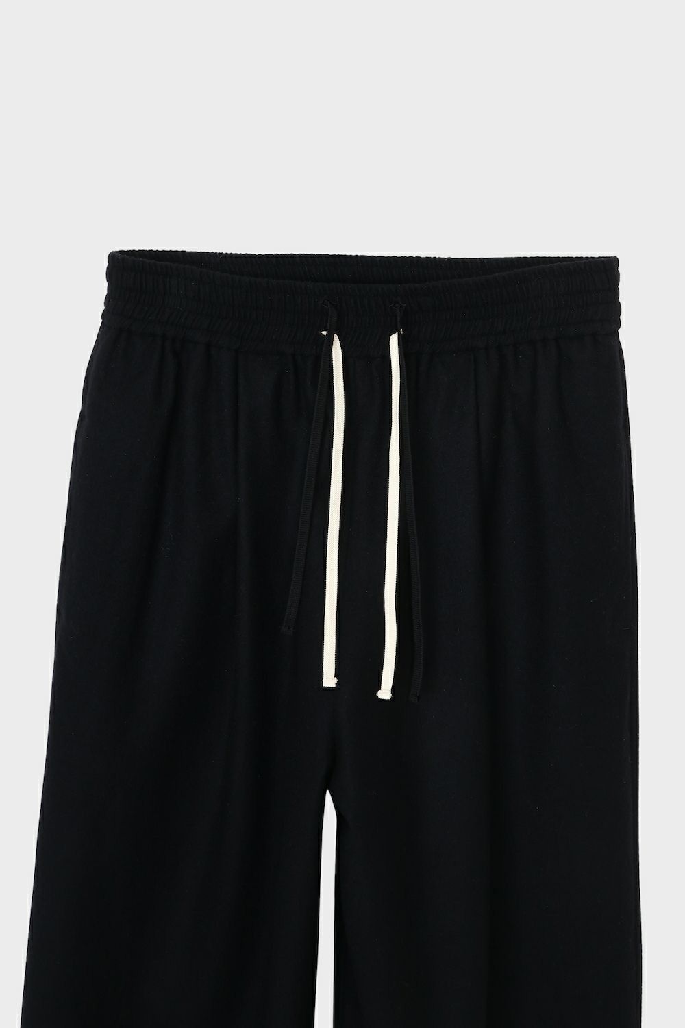 SUPER 140S DOUBLE STRINGS PANTS / スーパー140S ダブルストリングスパンツ (ブラック）