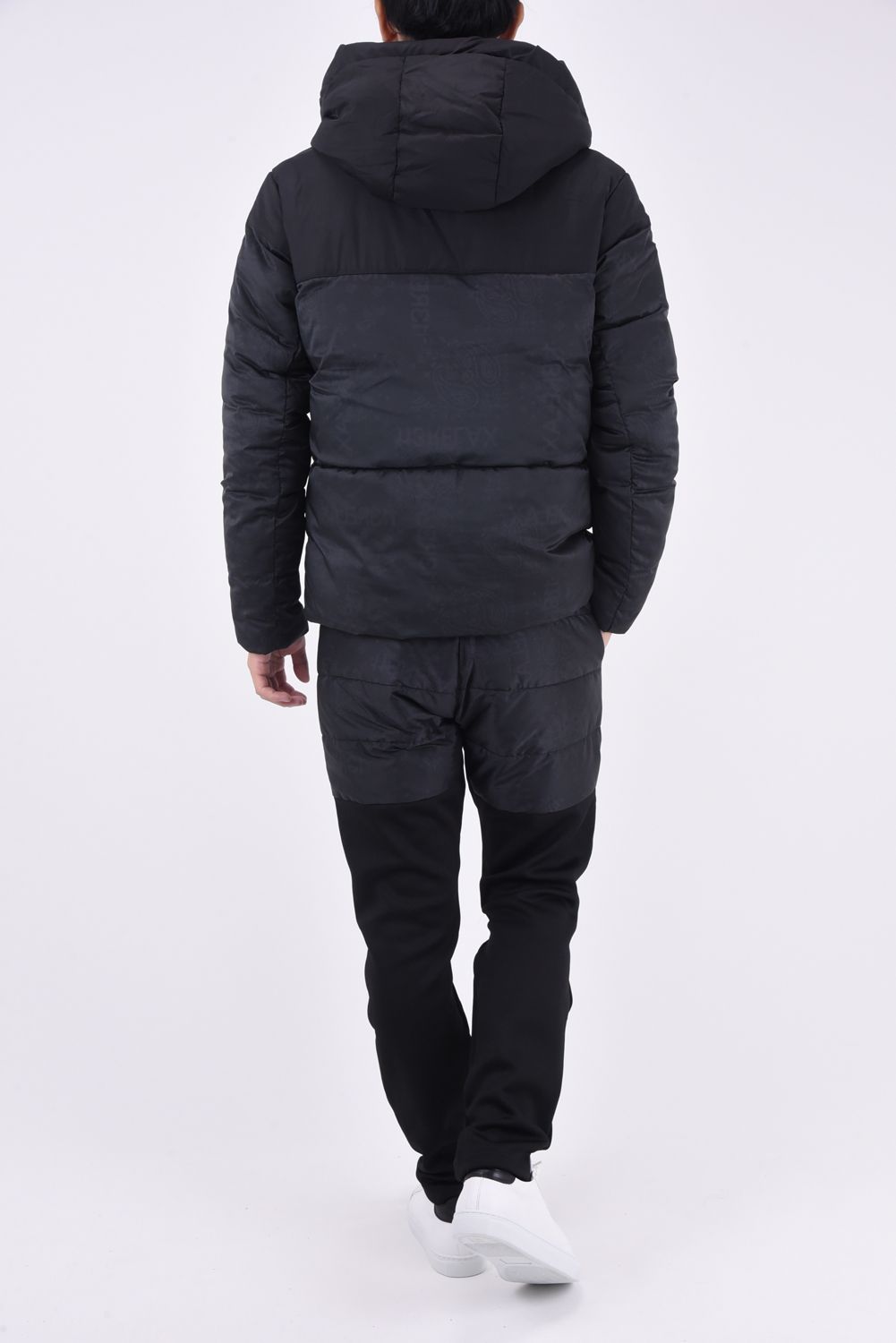 1PIU PAISLEY OUTERWEAR / コンビネーション 中綿 ジャケット ブラック