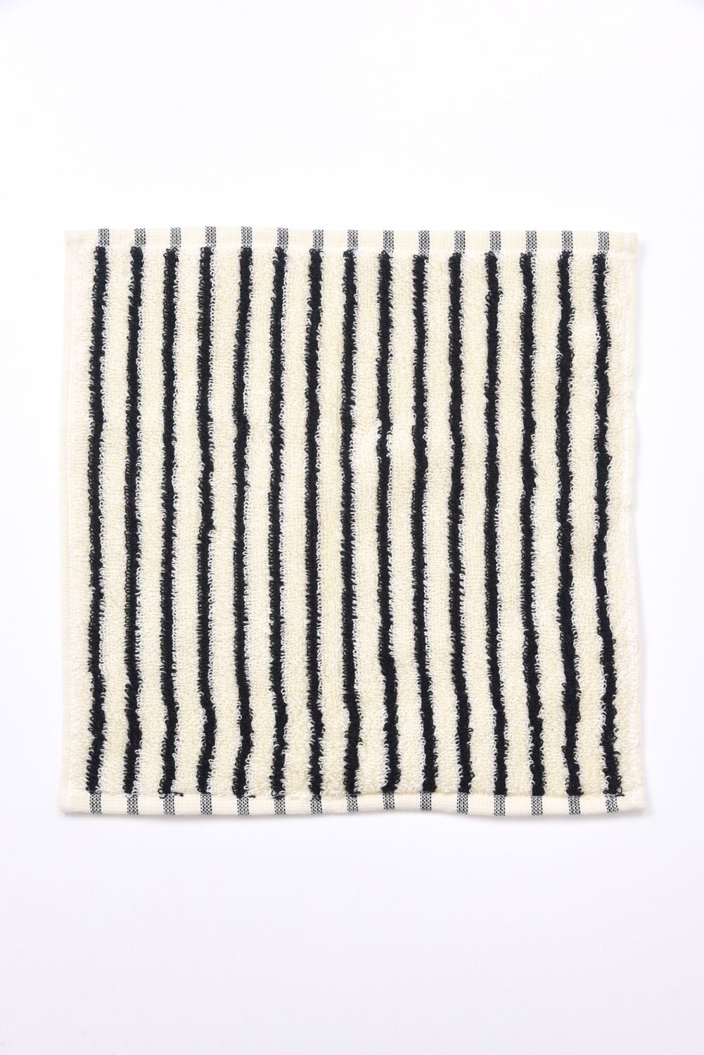 Hand Towel / シルク混 ハンドタオル (ホワイトストライプ)