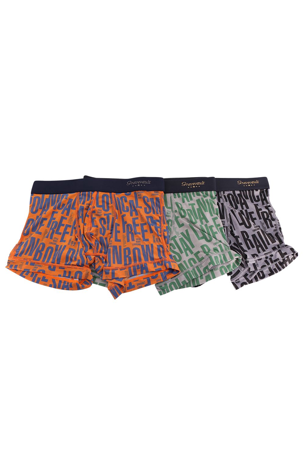 Typography Short Boxer - サンドベージュ