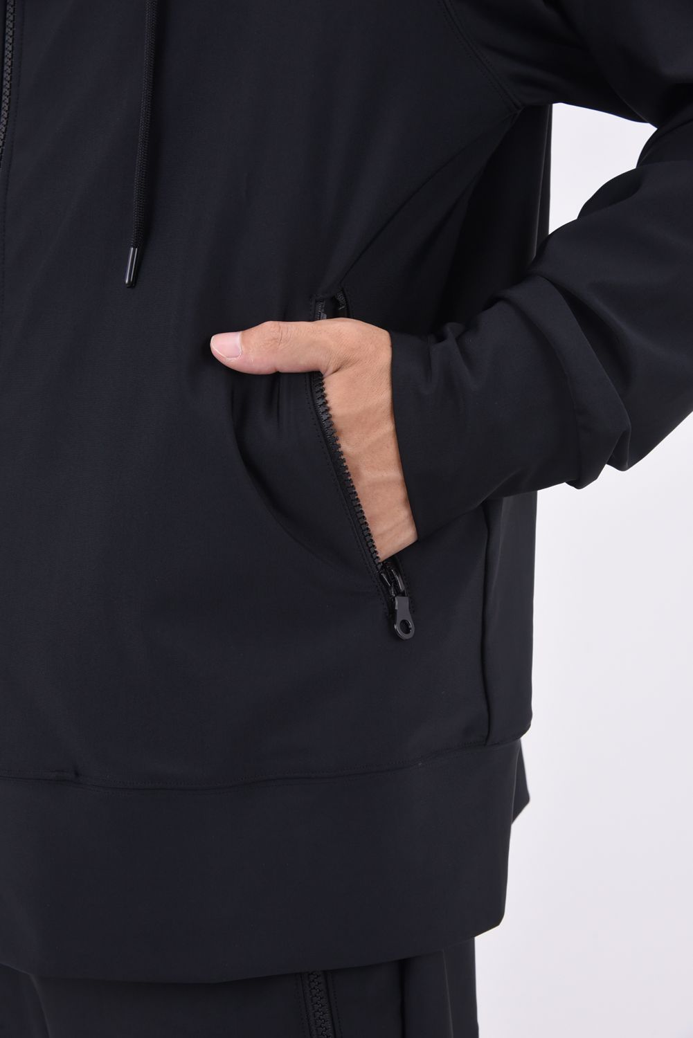 RUSH ZIP HOODIE / ラッシュガード ジップパーカー ブラック