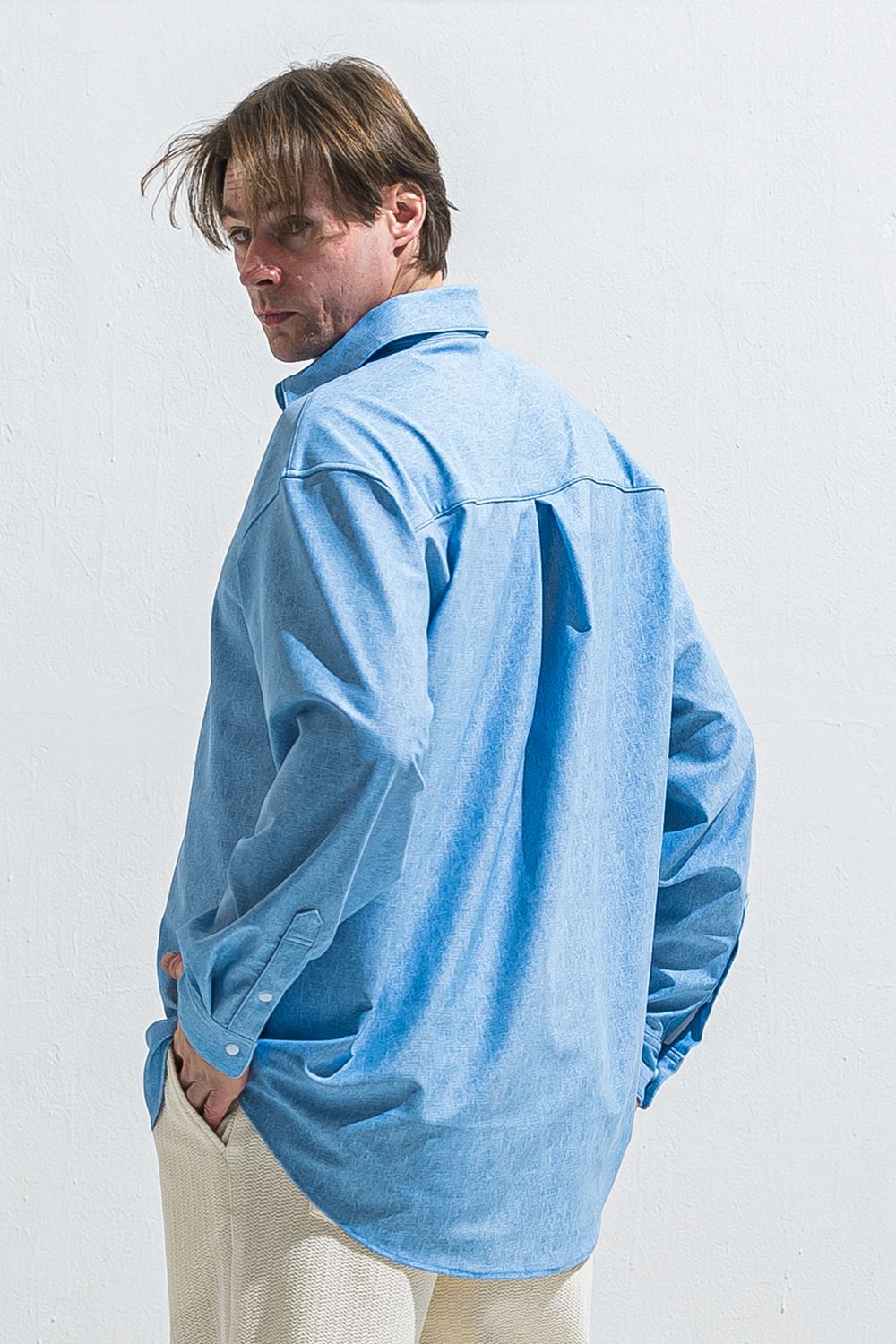 RUSH JACK SHIRTS / ラッシュガード ロングスリーブシャツ （ライトインディゴ） (5月中旬入荷予定) ※オーダー締切:2月15日(日)18時