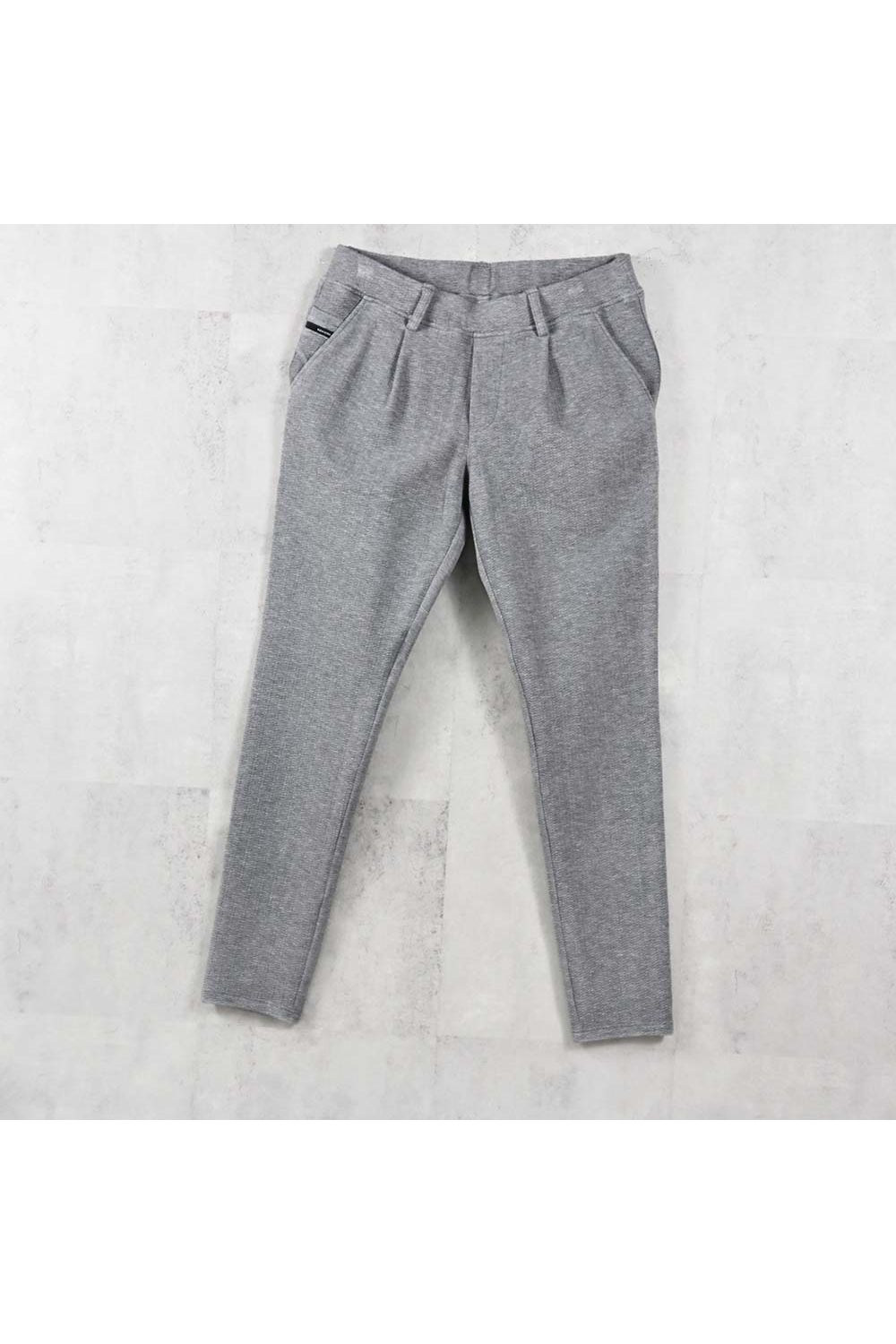 CHRIS EASY TUCK PANTS / ブリスターニット スラックスイージータックパンツ (グレー) (4月中旬入荷予定) ※オーダー締切:2月15日(日)18時