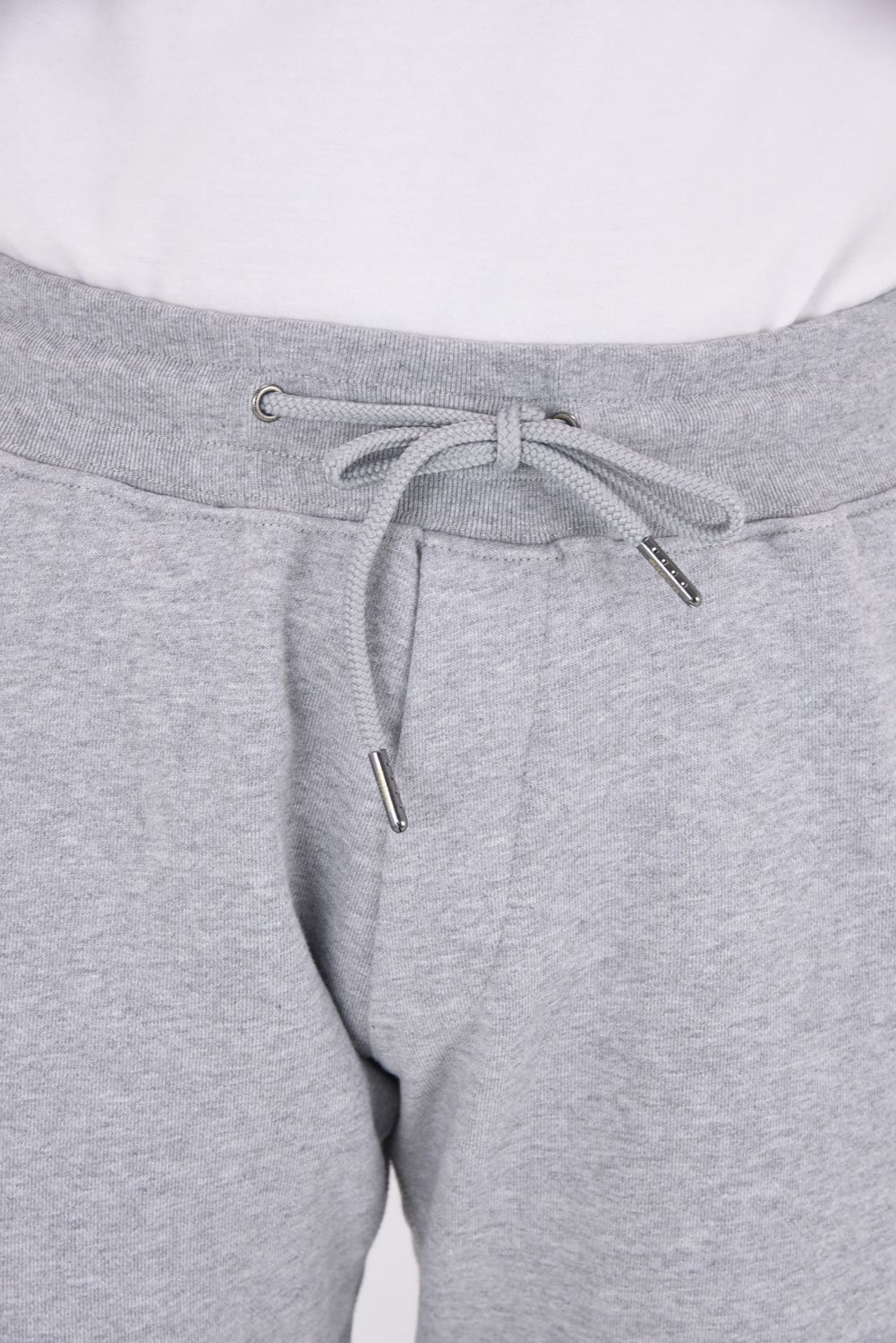 【25AW】 GLITTER ZIP + PLATE JOGGER PANTS / シルバーロゴプレートスウェットロングパンツ (グレー）